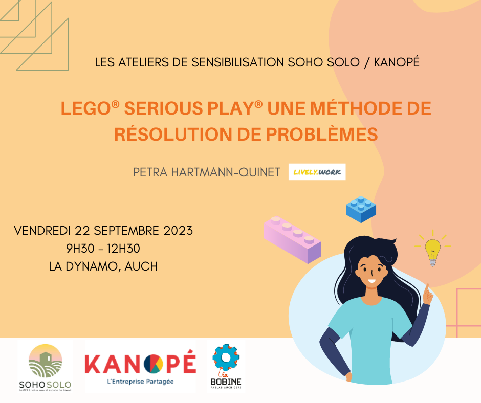 Lire la suite à propos de l’article Atelier Soho Solo Kanopé 22 septembre LEGO® SERIOUS PLAY® une méthode de résolution de problèmes