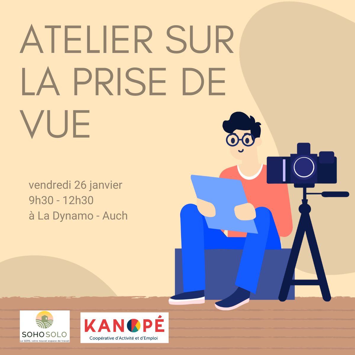 Lire la suite à propos de l’article Atelier Soho Solo Kanopé : « La prise de vue vidéo »