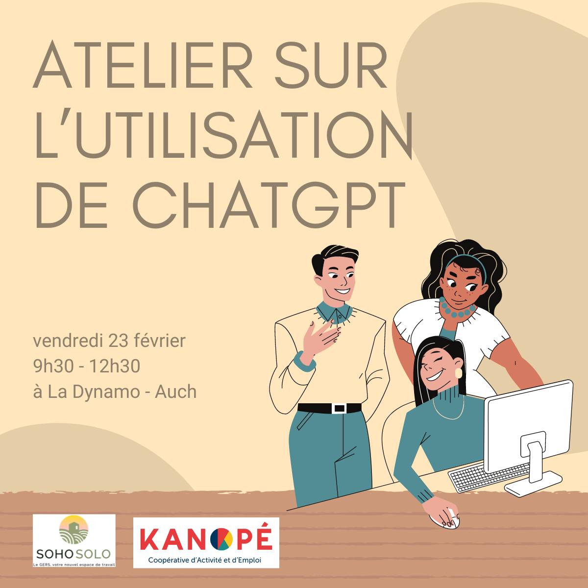 Lire la suite à propos de l’article Atelier Soho Solo Kanopé : « L’utilisation de chat GPT »